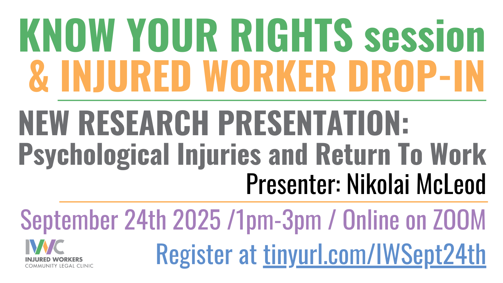 Know your rights meeting Sep. 24th poster